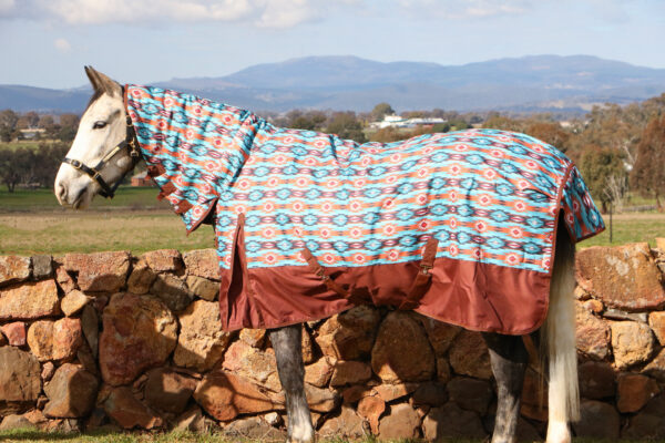 1200 Denier Navajo Print 220 Gram Polyfill Synthetic Paddock Combo